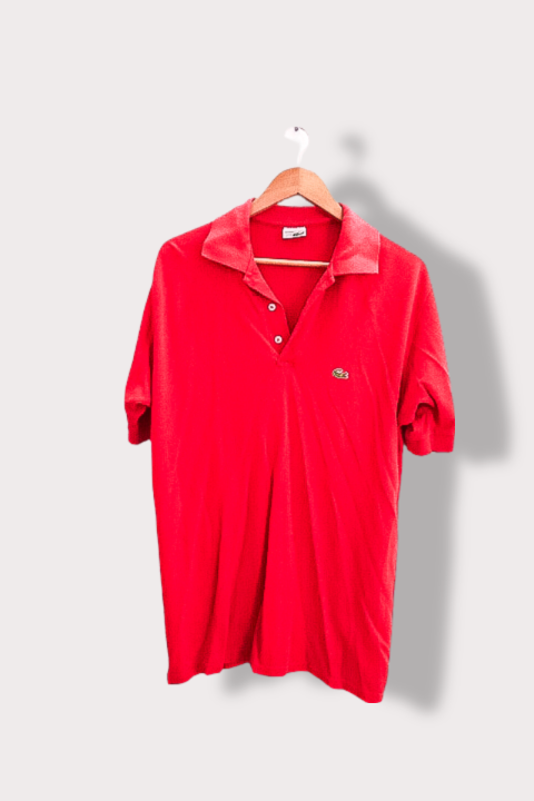 Vintage Lacoste Chemise red polo shirt XL