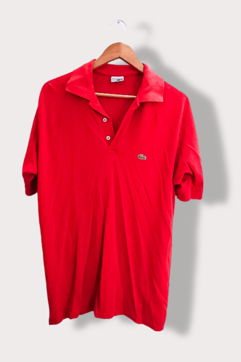Vintage Lacoste Chemise red polo shirt XL