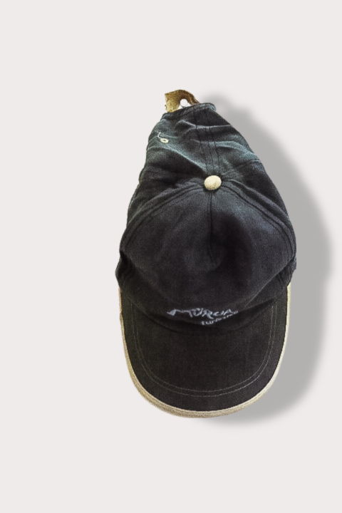 Vintage Murua print grey suede baseball cap