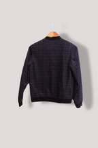 Vintage Boys Next Navy Blue full zip Check Suit Jacket