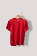 Vintage red Adidas A01 print large mens tees
