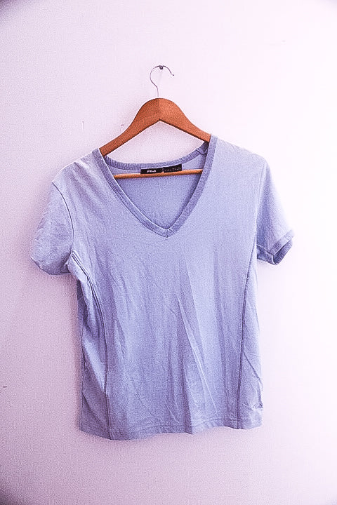 Vintage womens fila purple v-neck tees XL