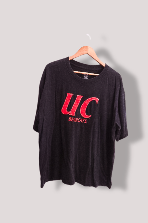 Vintage Pro players UC bearcats print black tees XL