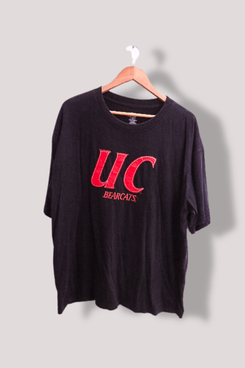 Vintage Pro players UC bearcats print black tees XL