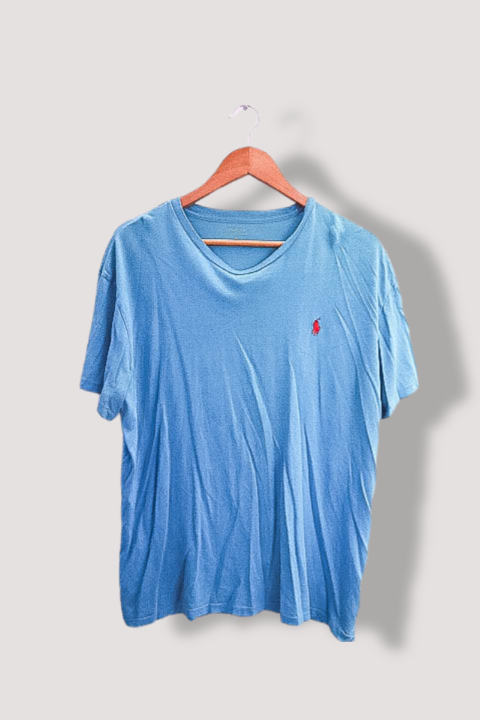 Vintage Blue polo ralph lauren mens regular fit short sleeve tees M