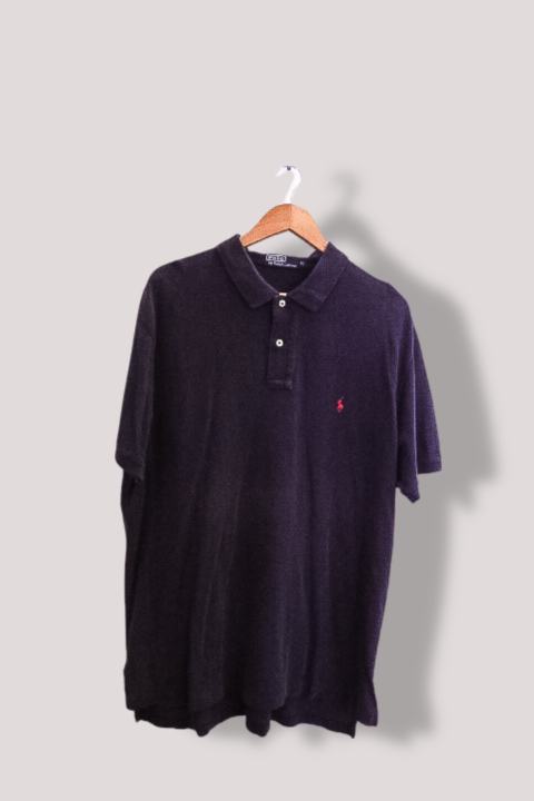 Vintage black polo ralph lauren regular fit mens short sleeve polo shirt XL