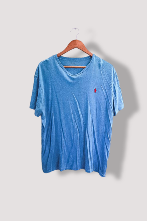 Vintage Blue polo ralph lauren mens regular fit short sleeve tees M