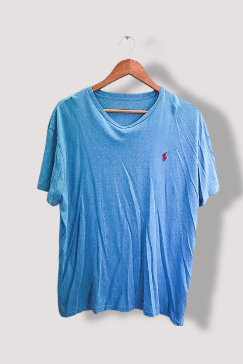 Vintage Blue polo ralph lauren mens regular fit short sleeve tees M