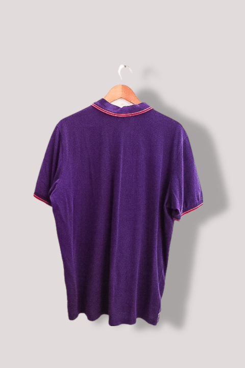 Vintage Adidas Clima365 purple mens short sleeve polo shirt XL