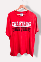Vintage Red CWA union strong print mens tees XL