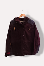 Vintage Norheim brown winter military large hoodie jacket