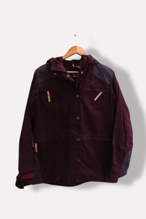Vintage Norheim brown winter military large hoodie jacket
