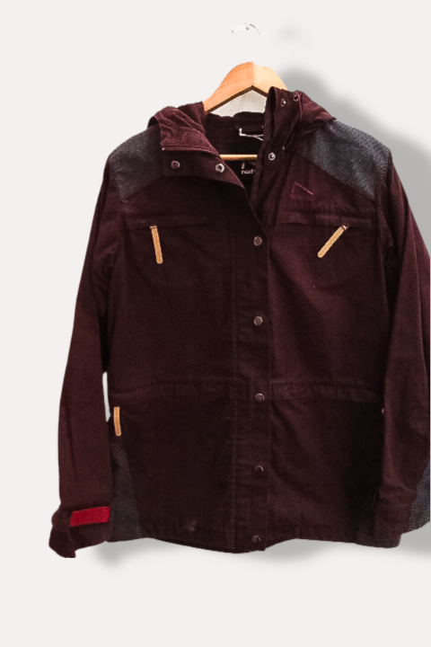 Vintage Norheim brown winter military large hoodie jacket