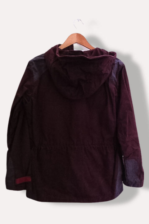 Vintage Norheim brown winter military large hoodie jacket