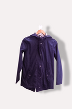 Vintage blue waterproof medium hoodie jacket
