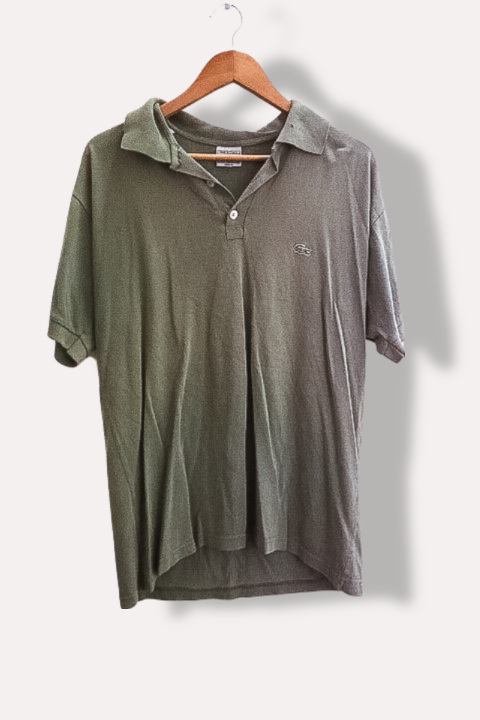 Vintage Lacoste chemise khaki green mens polo shirt XL