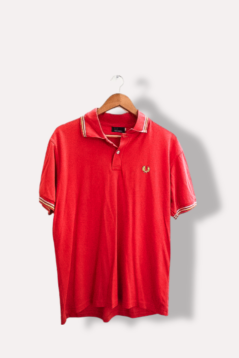 Vintage Fred perry red regular fit mens medium polo shirt