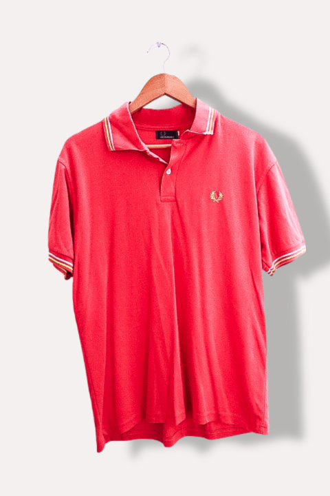 Vintage Fred perry red regular fit mens medium polo shirt