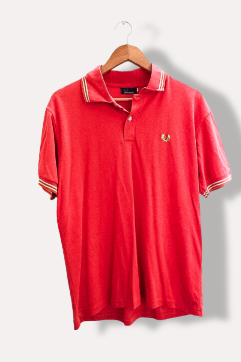 Vintage Fred perry red regular fit mens medium polo shirt