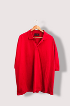 Vintagr Cogs by bluemax red mens short sleeve polo shirt XXXL