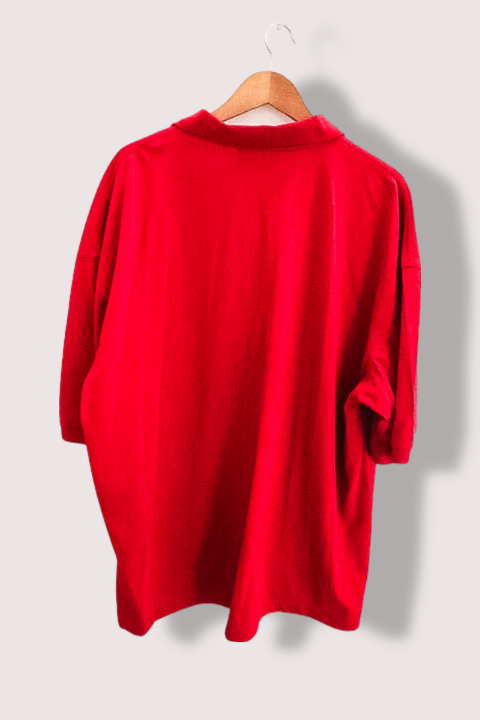 Vintagr Cogs by bluemax red mens short sleeve polo shirt XXXL