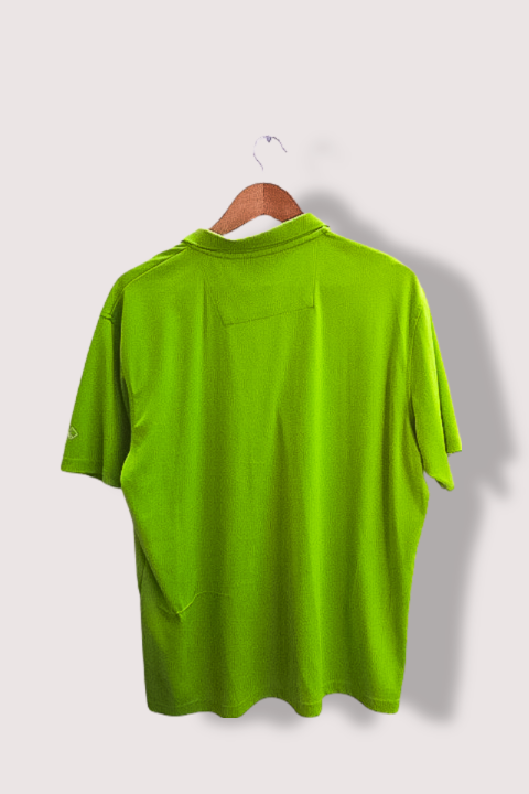 Vintage Regatta Great Outdoor neon green mens polo shirt XL