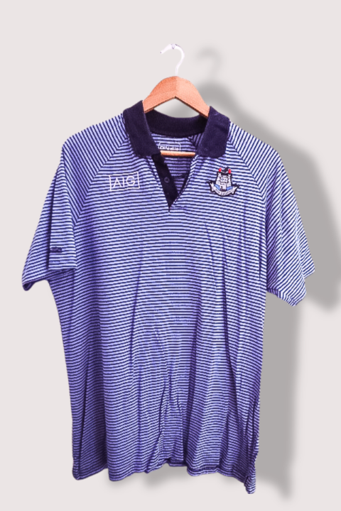 Vintage O'neil blue stripe mens Xlarge polo shirt