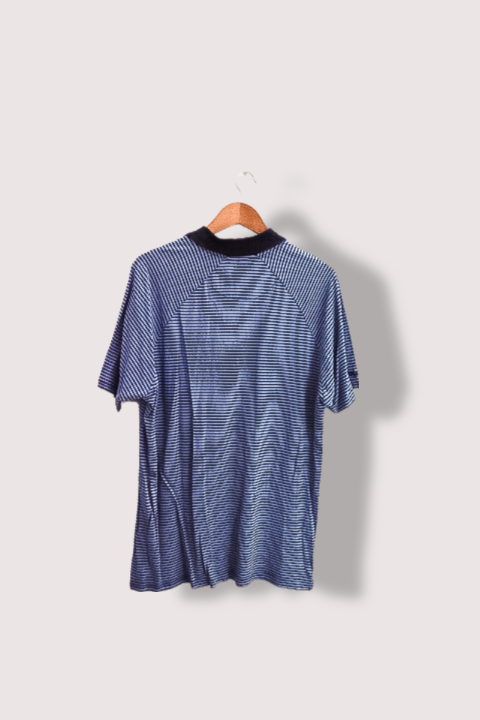 Vintage O'neil blue stripe mens Xlarge polo shirt