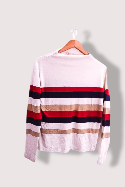 Vintage Espirit multi stripped long sleeve tees XS
