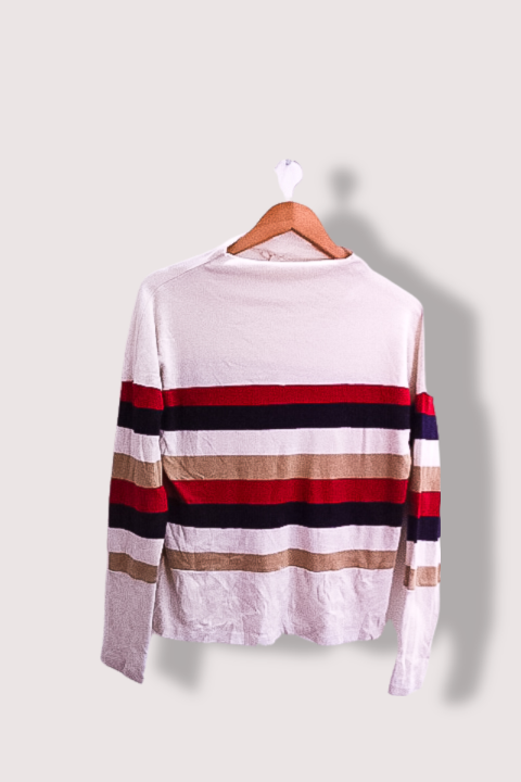 Vintage Espirit multi stripped long sleeve tees XS