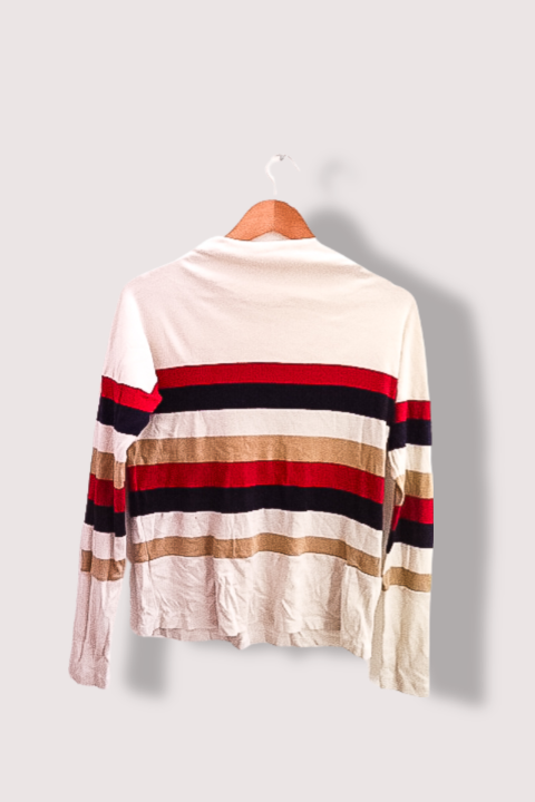 Vintage Espirit multi stripped long sleeve tees XS