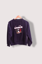 Vintage Diadora Graphics Navy crew neck sweatshirt XS