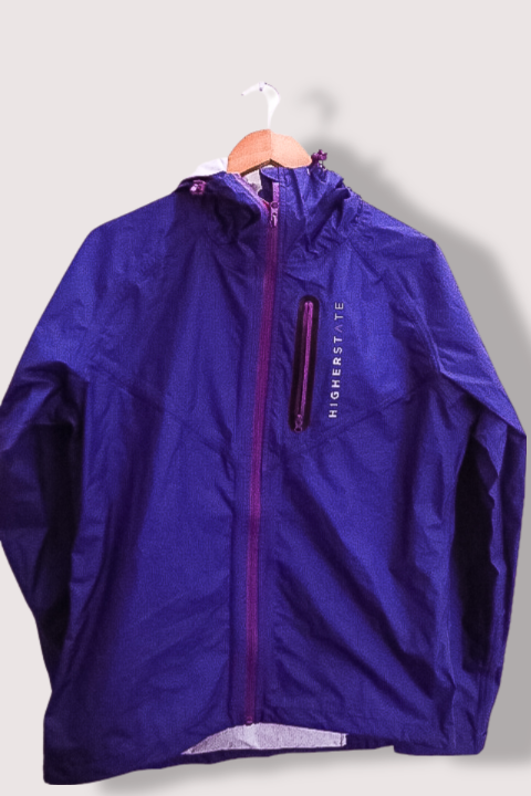 Higherstate trail medium waterproof blue hoodie jacket