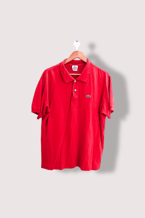 Vintage Lacoste red mens short sleeve polo shirt XL