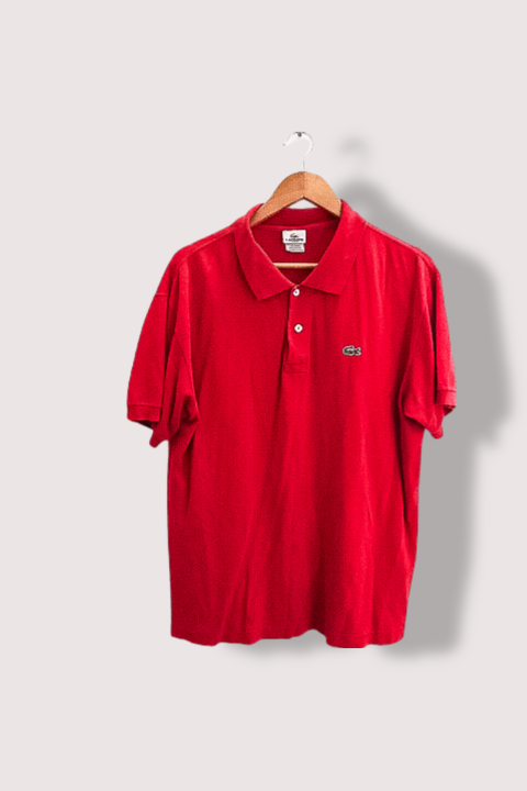 Vintage Lacoste red mens short sleeve polo shirt XL