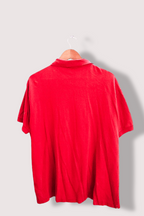 Vintage Lacoste red mens short sleeve polo shirt XL