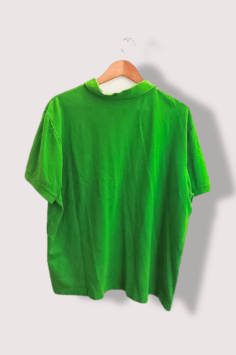 Vintage puma green regular fit mens short sleeve polo shirt XL