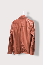 Vintage Topman brown thick small long sleeve overshirt