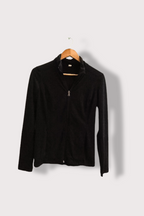 Vintage Under Armour black fleece full zip small jacket