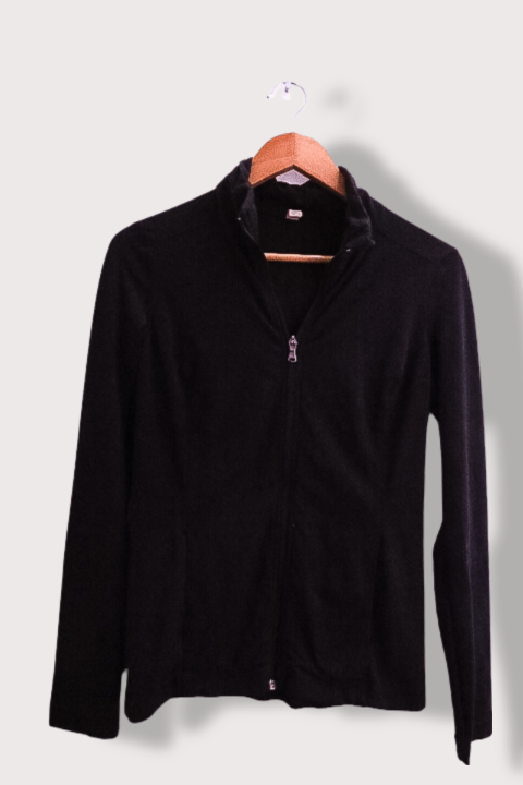 Vintage Under Armour black fleece full zip small jacket