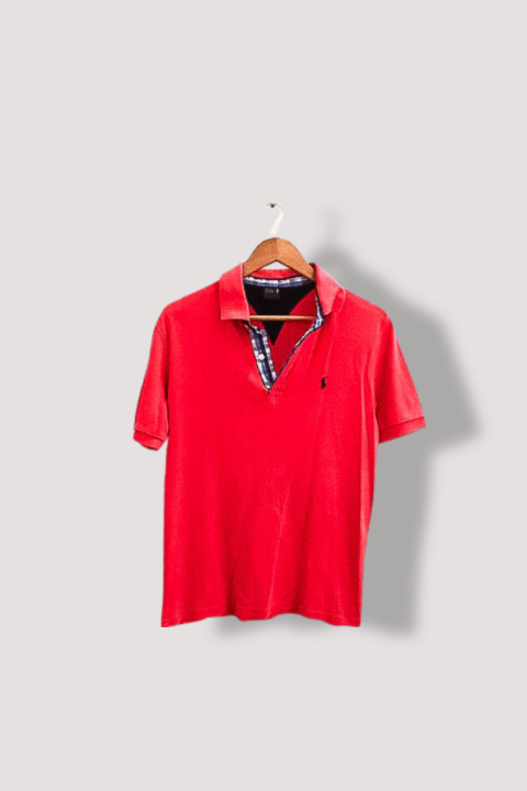Vintage Large Polo Ralph Lauren mens red polo shirt