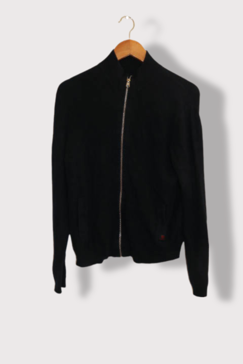 Vintage Full zip womens navy medium sweater