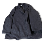 Vintage Women's made in Italy light weight fleece black jacket in L