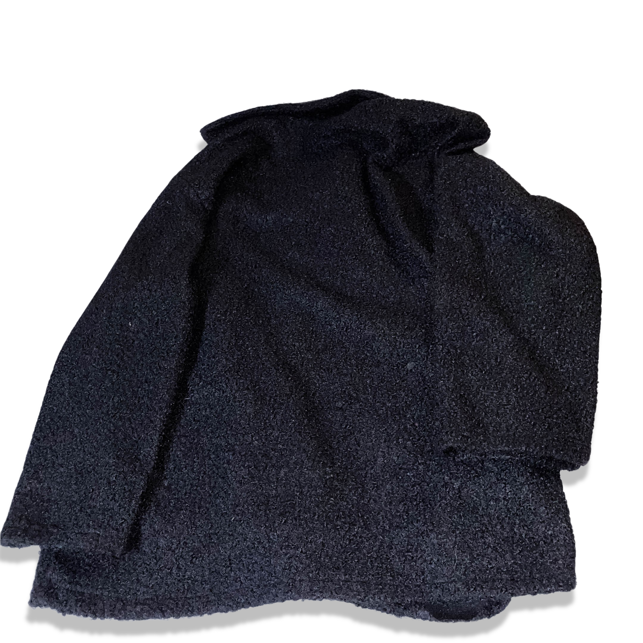 Vintage Women's made in Italy light weight fleece black jacket in L