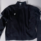 Vintage Black Superstar jaspo full zip windbreaker jacket size S/M
