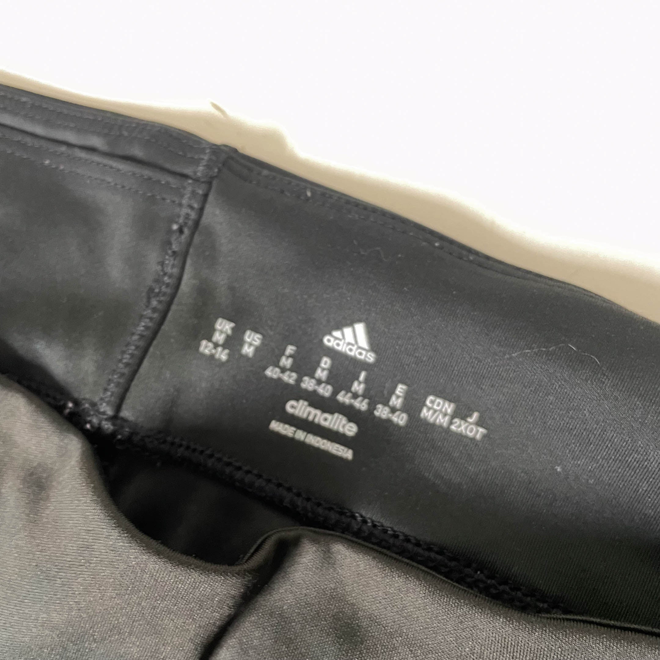 Vintage Black Adidas Climalite 3 stripe mens sweat pant in M| SKU 3712| L18 W 28