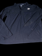 Vintage Black New Balance Fleece 1/4 zip up long sleeve large sweatshirt