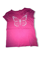 Vintage Womens pink Butterfly embroidery Xs tees