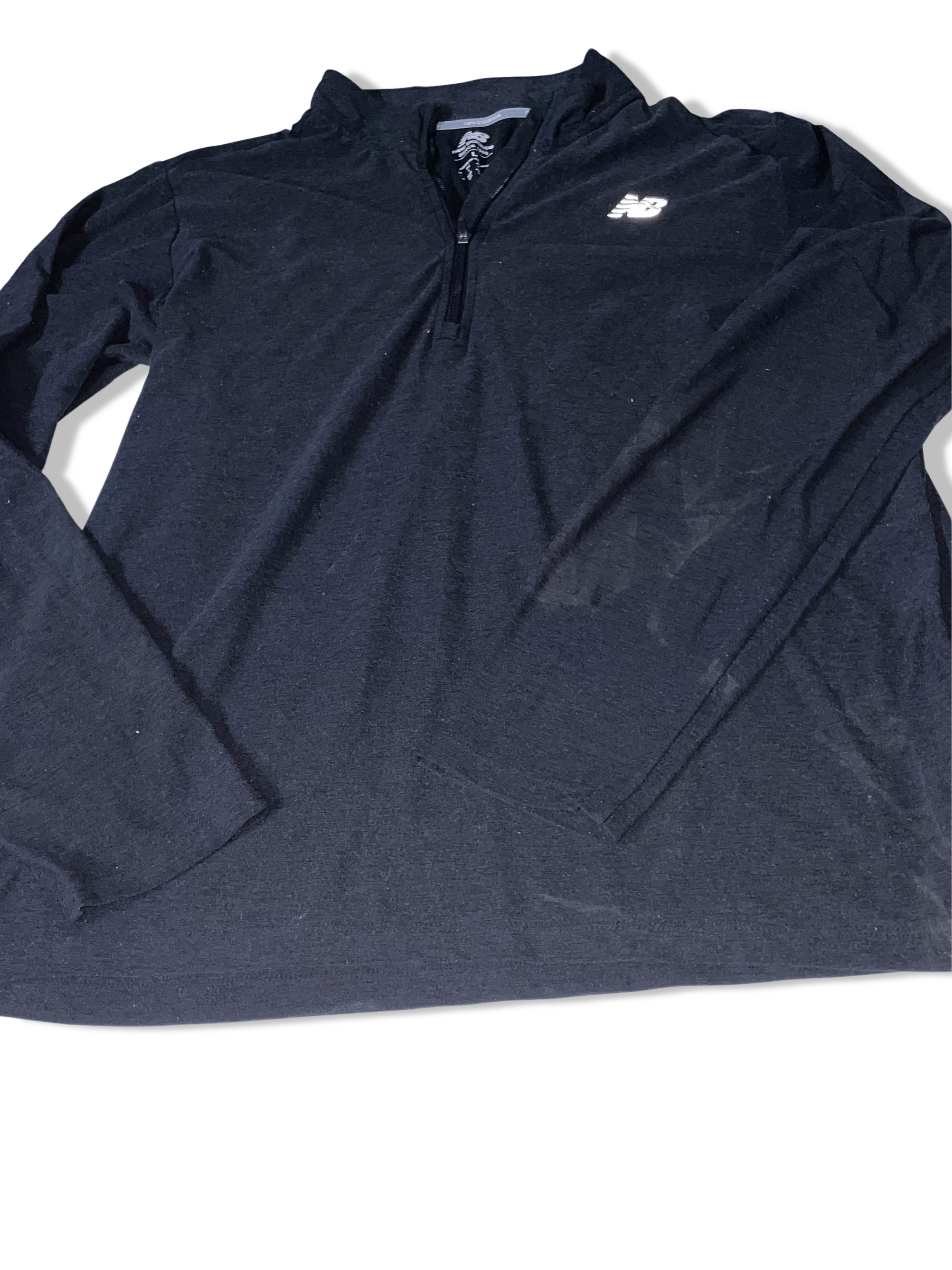 Vintage Black New Balance Fleece 1/4 zip up long sleeve large sweatshirt