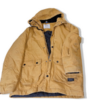 DB supply womens military cotton outershell cream hoodie coat jacket in M | 3644